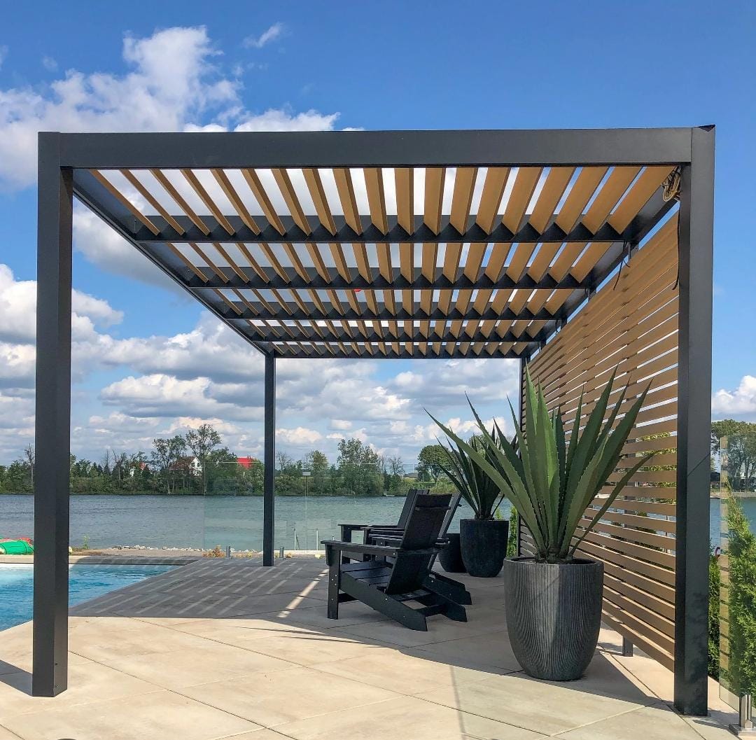 Commercial Cantilevered Heavy-Span Aluminium Gazebo for Resorts