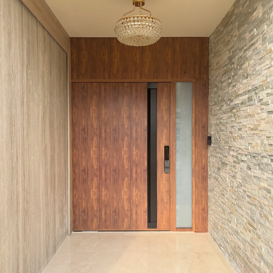 Smart door automation system installed by Skyline Aluminium