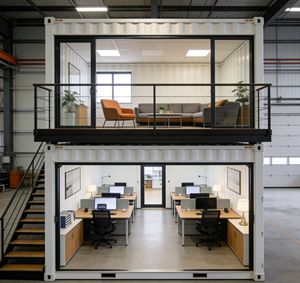 Custom Stacked Double Story Modular Container House
