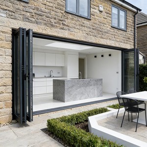 Modern Soundproof Waterproof Aluminum Folding Patio Door