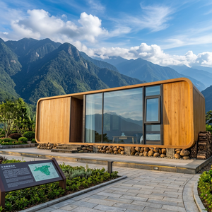 Apple Steel Eco-Friendly Contemporary Cabin