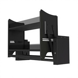 XUNKAI Electric Aluminum Drop-Down Pull-Out Lifting Basket Mid- Modern Design for Kitchen Wall Cabinet Seasoning Cabinet
