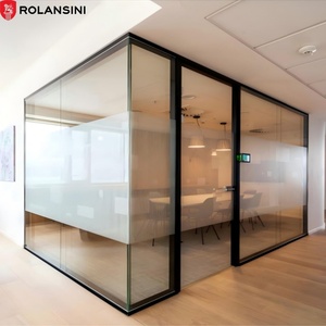 Fire Resistant Soundproof Glass Divider Partition Wall