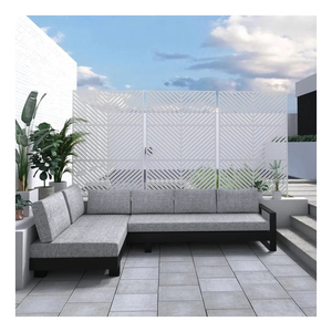 Custom Modern Luxury Aluminum Railing Panel Freestanding Modular Privacy Screen Laser Cut