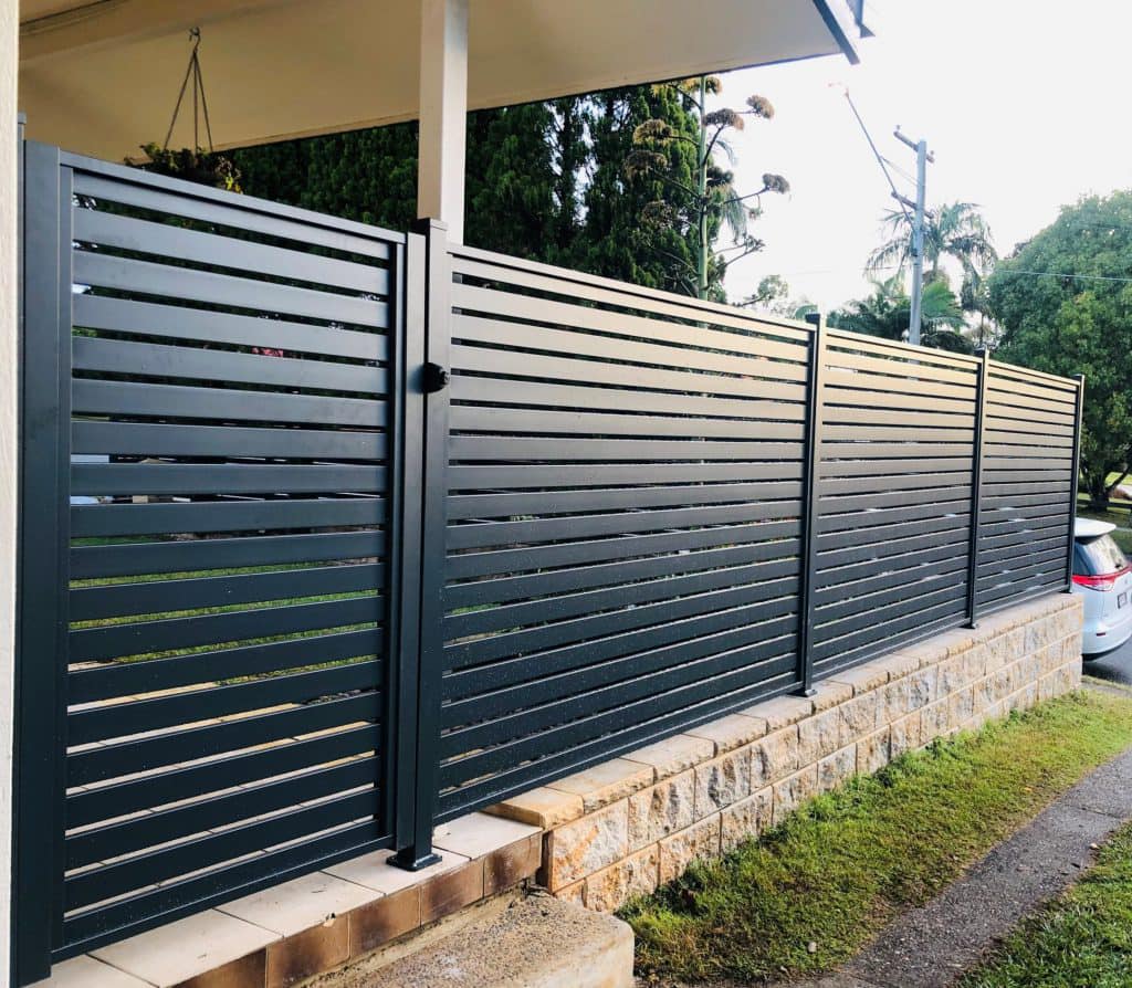 Architectural aluminium privacy louvres installed on high-rise commercial elevation