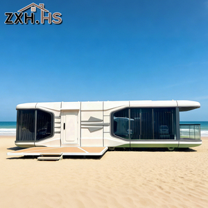 Panoramic Low-E Glass Modern Capsule House