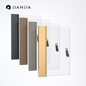 Custom Kitchen Cabinet Aluminum Profile Door Frame Waterproof Glass Door Minimalist Design Cabinet