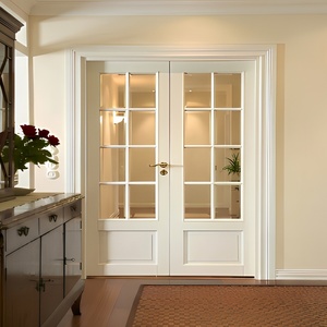 PDP Hurricane Impact Aluminum Alloy Waterproof Minimalist Exterior French Doors High-Transparency Screen