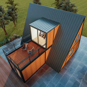 20ft Two Storey Container Hotel Wooden Capsule Villa