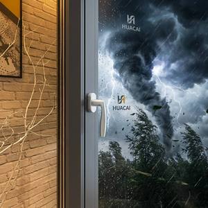 HUACAI Soundproof Residential Aluminum System Window Grade 5 Acoustic Insulation Tilt & Turn Window