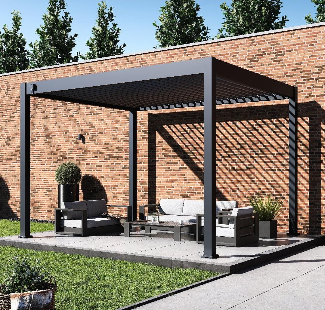 Modern Powder Coated Pergola System
