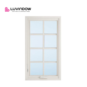 Luvindow Classic American Style Crank Operated Aluminum Casement Windows Easy Clean Durable for American Farmhouse