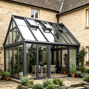 Factory Supplier Energy Efficient Aluminum Patio Enclosure Glass Sunroom