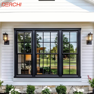Top-quality Aluminum Double-hung windows With Thermal Insulation