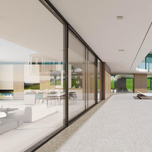 Double Glazed Low E Glass Soundproof Exterior Patio Aluminum Australia up Down Sliding Door Standard Windows and Doors Black