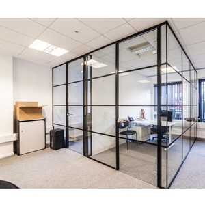 Aluminum Frame Office Glass Wall Partition System