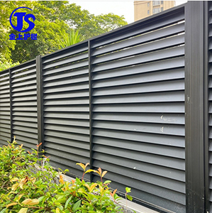Wholesale Modern Decorative Black Easy Assemble No Dig Aluminum Privacy Fence
