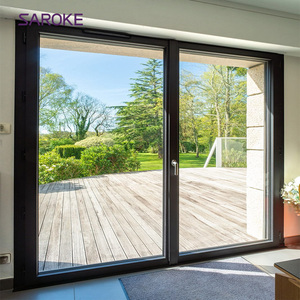 Sound Proof Interior Side Compression Aluminum Glass Sliding Door