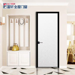 Hotel Interior Casement Door Aluminum Frame Swinging Glass Door
